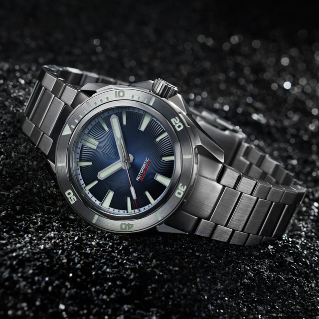 Custom LOGO Diving Watch Luxury Vintage Dial Mechanical Automatic Movement Waterproof Stainless Steel Wristwatch for Man