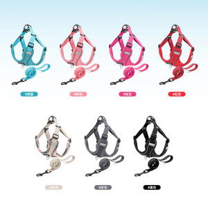 Laisse pour animaux de compagnie, harnais pour chiot Corgi, gilet-harnais pour bouledogue français, laisse de promenade respirante pour chien, à libération rapide - Product Image 5