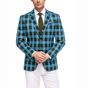 Traje Casual a Cuadros para Hombre, Traje de Blazer a Cuadros, Corte Entallado, Chaqueta de Traje para Hombre - Product Image 4