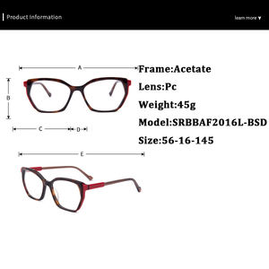 Fabricant Grande Offre Spéciale Unisexe Haute Qualité LOGO Personnalisé Montures de Lunettes Lunettes Femmes et Hommes Acétate Lunettes Optique - Product Image 5