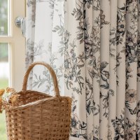 Cortinas Transparentes Modernas con Estampado Floral FuRongDU, Cortinas de Voile para Ventanas de Sala de Estar