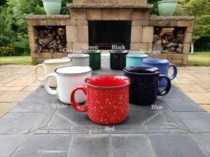 Promotion Tasse à café en céramique de 14 oz par Essential Drinkware, blanche, durable, à paroi épaisse, style camping, tasse à café pour l'extérieur, tasse pour la maison - Product Image 5