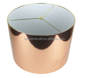Abat-jour classique en or rose métallisé pour la décoration de la maison, chambre à coucher, hall d'hôtel, chambre d'hôtel - Product Image 6