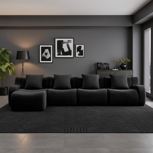 Sitio de Compras en el Extranjero para Muebles de Villa, Tela de Osito de Peluche Color Bronceado de Primera Calidad, Sofá Grande, Muestras Gratis y Envío Gratuito - Product Image 1