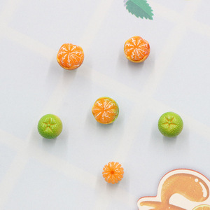 Suministro de fábrica: Nuevas 15 tachuelas de plástico naranja para manualidades, estilo académico, decorativas para pizarras y periódicos, con forma de fruta, venta al por mayor desde China. - Product Image 4