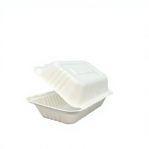 Disposable Biodegradable Bagasse Food Container Made of Sugarcane <b>Pulp</b> for Buffet Parties Restaurants & Takeaway - Product Image 1
