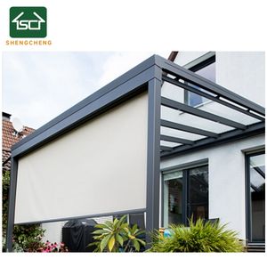 Stores enrouleurs automatiques rétractables à fermeture éclair <span class=keywords><strong>pour</strong></span> l'<span class=keywords><strong>extérieur</strong></span>, stores d'ombrage <span class=keywords><strong>pour</strong></span> <span class=keywords><strong>véranda</strong></span> et écrans de maison - Product Image 3