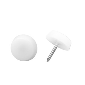 Patas de Muebles de Nailon Resonance, Tapas Redondas Blancas de Plástico Antideslizantes para Sofás, Mesas y Sillas - Product Image 1