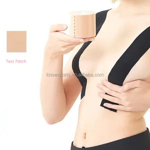 Black pink blue red skin color directly order free sample adhesive sport kinesiology tape sweat proof bob tape body tape