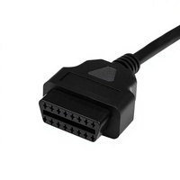 Câble d'extension OBD pour voiture et camion, mâle-femelle, 16 broches, 16 conducteurs, avec alimentation traversante, connecteur d'outil de diagnostic OBD2 pour détection de panne automobile