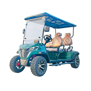 Batterie au plomb de bonne qualité chariot de ferme électrique véhicule de patrouille 8 places chariot de golf de couleur personnalisée - Product Image 5
