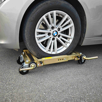 Chariot à quatre roues en acier robuste pour déplacement de véhicules, idéal pour garage et entrepôt, relocalisation automobile, personnalisable OEM