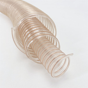 Steel Wire Hose Transparent 25-600mm Diameter For Material Conveying Industrial Vacuum Cleaners Custom Made Length And Wall - Product Image 3