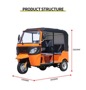 รถสามล้อตุ๊กตุ๊ก LT 3 ล้อ แบบมีที่นั่งสองแถว ใช้เชื้อเพลิงเบนซิน สำหรับโดยสาร - Product Image 4