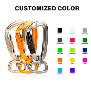 कुत्ते के लिए 4kn एल्यूमीनियम कस्टम कारबिनर क्लिप पालतू जानवरों, कैंपिंग, बैकपैक, कीचेन क्लिप के लिए क्लिप - Product Image 5