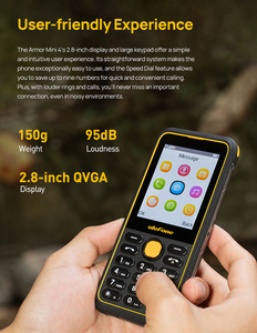 Ulefone Mini 4 Precio Económico al por Mayor, Teléfono Inteligente Resistente 4G 3G 2G, Doble SIM, Pantalla de 2.8 Pulgadas, Resistente al Agua - Product Image 2
