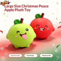 Grande Pomme de Noël en Caoutchouc Souple à Rebond Lent, Jouet Anti-Stress – Cadeau Idéal pour la Veille de Noël