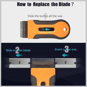 Razor Blade Scraper <b>Tool</b> DIY Multi-Purpose Decals Stickers Paint Removal Customizable OEM Rubber - Product Image 4