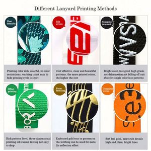 Lanière promotionnelle personnalisable pour téléphone, sangle de cou, porte-outils, porte-clés, impression par sublimation, lanières en polyester satiné avec logo personnalisé - Product Image 6