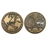 Mecanismo de Metal 3D conmemorativo personalizado, recuerdo griego antiguo, moneda de desafío antigua en blanco, venta de fábrica china