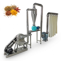 Broyeur à épices sans poussière en acier inoxydable SUS304 pour la fabrication de poudre de curcuma, de piment, de maïs et de champignons séchés