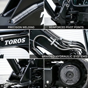 Livraison Gratuite : Chargeuse Agricole 1 Tonne, Mini-Excavatrice 2-3 Tonnes, Excavatrice TOROS 3.5 Tonnes, Petite Excavatrice, Prix des Mini-Excavatrices ou Excavatrices Compactes - Product Image 5