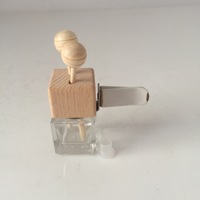 Avertan 8ml bouteille de parfum de voiture vide bouchon en bois diffuseur de parfum en verre avec bouchon en liège