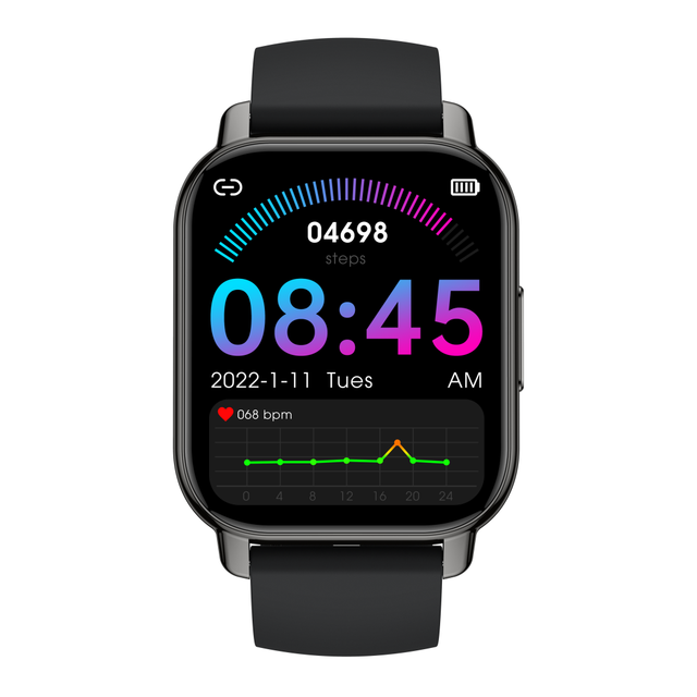 IP68 Waterproof Smart Watch with BT Call Health Fitness Tracker Blood Pressure and Heart Rate Monitor for Sport P66