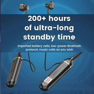 หูฟังไร้สายแบบคล้องคอ G09 แบตเตอรี่ใช้งานได้นาน 200 ชั่วโมง รองรับการ์ด TF โหมดคู่ แม่เหล็กดูดติดกันได้ กันน้ำ กันเหงื่อ - Product Image 2