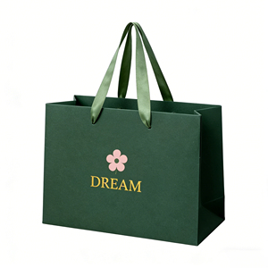 Bolsas de Papel Kraft Reciclables Ecológicas Personalizadas con Asas Planas, Bolsas de Compras con Logotipo Impreso para Tiendas Minoristas, Boutiques de Ropa - Product Image 2
