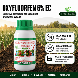GREENRIVER Oxyfluorfen 6% EC erbicida per il controllo delle infestanti in cipolle, aglio e ortaggi - Product Image 1