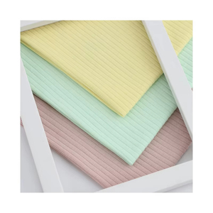 ผ้าคอตตอนริบถัก 2x2 ผสมโพลีเอสเตอร์ยืดได้ สำหรับเสื้อแจ็คเก็ตบอมเบอร์เด็ก แขนเสื้อเชิ้ต - Product Image 4