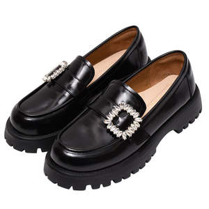 Lightweight Platform Loafers in Genuine Leather - Product Image 2