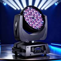 UNOXINE Professionnel 108 pièces Lumière de scène à tête mobile LED RVB avec faisceau blanc chaud et contrôle DMX pour l'éclairage d'événements