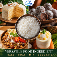 Noix de coco râpée de qualité alimentaire, flocons de noix de coco naturels, noyau de noix de coco, marque RENZE, durée de conservation de 12 mois pour la pâtisserie