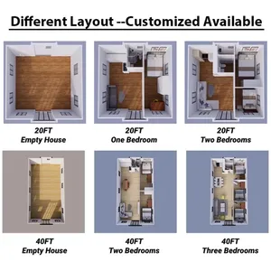La Casa de expansión plegable personalizada con 2-3 dormitorios prefabricada con 20 pies es adecuada para uso familiar o <span class=keywords><strong>alquiler</strong></span> comercial. - Product Image 5