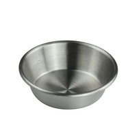 Yolecen en stock petit plat de cornichon en acier inoxydable 304 bol/tasse de Sauce à tremper en métal doré pour plat d'assaisonnement