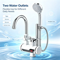 Robinet d'eau chaude électrique instantané HAILIJING 3000W, robinet chauffant pour cuisine et salle de bain, classe d'étanchéité IPX4