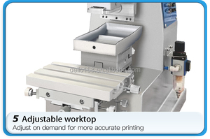 商業用ロゴパッドプリンター、マイクロレジストレーション搭載、デスクトップ高精度テンポ印刷、小型インクカップ、セミオートマシン - Product Image 3