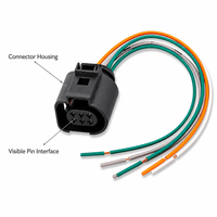 Faisceau de câblage universel à 2 broches, adaptateur de faisceau de câbles, connecteur pour automobile/moto, éclairage auxiliaire, PVC/PBT