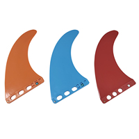 Ailerons centraux de planche de surf couleur personnalisée, aileron de surf longboard 9.0', ailerons simples en plastique