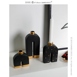Bougeoir en céramique au design moderne, bougeoir, décoration intérieure de mariage, top des produits à domicile, <span class=keywords><strong>2022</strong></span> - Product Image 2