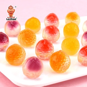 Caramelos Dulces de Diseño Personalizado con Certificado Halal, Caramelos de Goma con Forma de Bola con Relleno de Mermelada de Frutas - Product Image 2