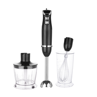 Mixeur Plongeant Électrique 4-en-1 Personnalisé à 2 Vitesses, Boîtier en Plastique, 600W, 4 Lames, Usage Domestique, Multifonction