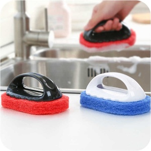 2pcs Cuisine Avec Poignée Brosse De Nettoyage Ménage Décontamination Vaisselle Pot De Lavage Outil <span class=keywords><strong>Magique</strong></span> Tuile De Baignoire - Product Image 6