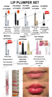 Stylo volumateur de lèvres instantané à pointe métallique rose, effet repulpant durable, avec étiquette privée