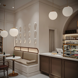 Boulangerie Composite magasin de détail longue bande droite style stratifié ligne droite type présentoir - Product Image 3