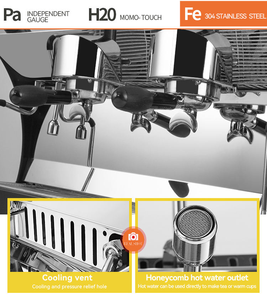 Máquina Expendedora de Espresso Automática Comercial Estilo Italiano, Sistema de Preparación Eléctrico de un Toque para Cafeterías y Restaurantes - Product Image 4
