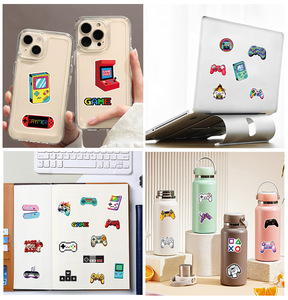 50 miếng dán graffiti điều khiển trò chơi cổ điển hoạt hình cho bảng điều khiển trò chơi gamepad Nhãn dán quà tặng trang trí cho game thủ - Product Image 6