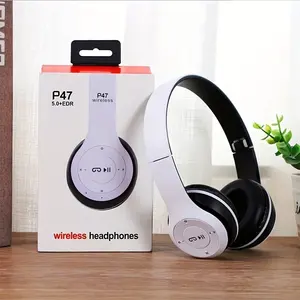 P47 BT5.0 Auriculares inalámbricos Plegable HIFI Estéreo Bass Auricular Niño Casco Regalo con micrófono Adaptador USB <span class=keywords><strong>para</strong></span> <span class=keywords><strong>iPhone</strong></span> Juego - Product Image 6